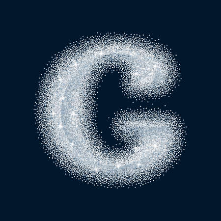 Sugar sweet stylized realistic letter. Alphabet series. A collection of sugar symbols.のイラスト素材