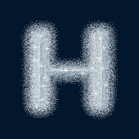 Sugar sweet stylized realistic letter. Alphabet series. A collection of sugar symbols.のイラスト素材