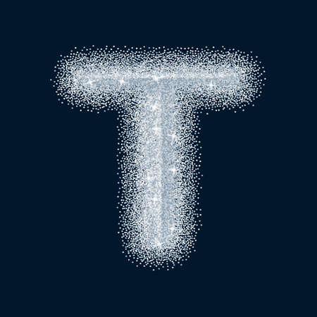 Sugar sweet stylized realistic letter. Alphabet series. A collection of sugar symbols.のイラスト素材