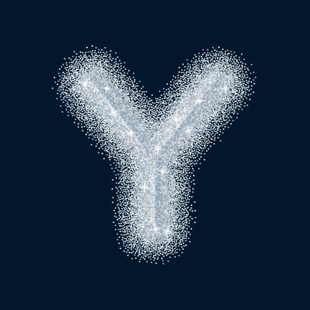 Sugar sweet stylized realistic letter. Alphabet series. A collection of sugar symbols.のイラスト素材