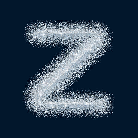 Sugar sweet stylized realistic letter. Alphabet series. A collection of sugar symbols.のイラスト素材