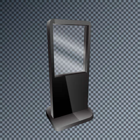 Template blank mockup outdoor lightbox for advertising and corporate identity.のイラスト素材