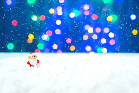 Christmas holiday decor with Santa Claus and 2020の写真素材