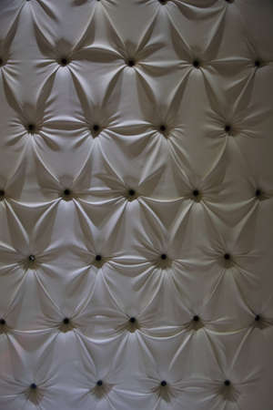 the interior wall is trimmed with dermantine and buttons, as a background imageの写真素材