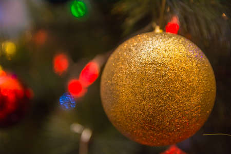 background image Christmas balls toys, decorations for New Year and Christmas.の写真素材