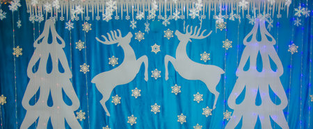 christmas snowflake as a decorative decorationの写真素材