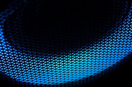 Abstract multicolored image with dark gridの写真素材