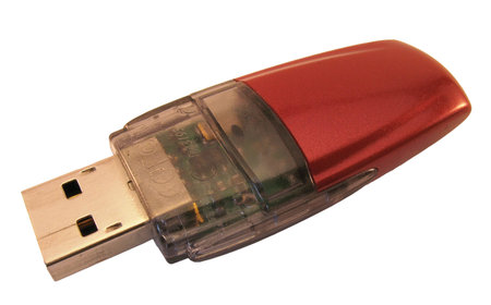 Red open flash card. It is isolated on a white background.
