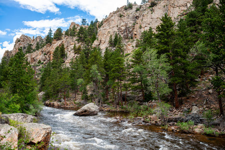 The area is popular among experienced hikers and climbers.の写真素材