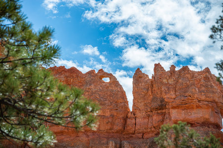 A unique natural park known for its fantastic rock formations.の写真素材