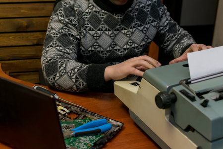 computer typewriter