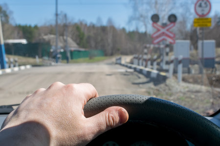 steering wheel on the steering wheel