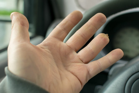 Hand with a finger