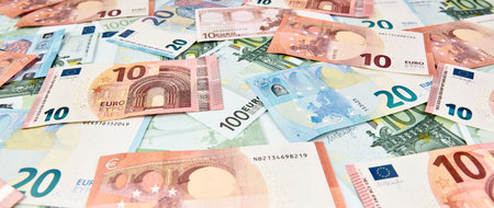 Euro Money. euro cash background. Euro Money Banknotes