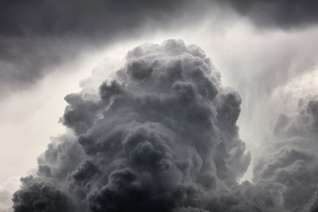 Clouds background. Dramatic grey clouds.