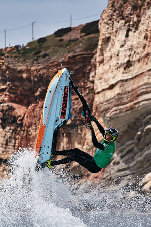 Professional jet ski riders compete at the IFWA World Tour Jet Ski Championship. Contestants perform...