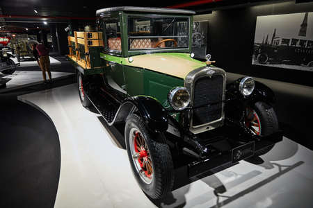 Chevrolet Series AA Capitol (or Chevrolet Capitol) is an American vehicle manufactured by Chevrolet in 1927. Classic Car exhibition - Heydar Aliyev Center, Baku, Azerbaijan - 26.04.2017のeditorial素材