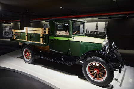 Chevrolet Series AA Capitol (or Chevrolet Capitol) is an American vehicle manufactured by Chevrolet in 1927. Classic Car exhibition - Heydar Aliyev Center, Baku, Azerbaijan - 26.04.2017のeditorial素材