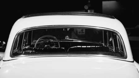 Mercedes-Benz W180 220S (1954). Retro car on exhibition. Classic Car exhibition - Heydar Aliyev Center, Baku, Azerbaijan - 26,04,2017のeditorial素材