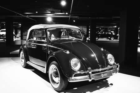 Volkswagen Beetle, classic car. Retro car. Classic Car exhibition - Heydar Aliyev Center, Baku, Azerbaijan 26,04,2017のeditorial素材
