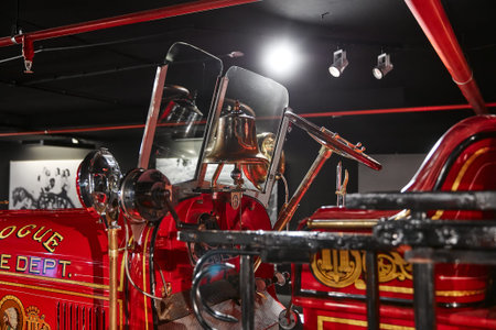 Seagrave Model 6WT (1924) Retro fire truck. Retro car. Classic Car exhibition - Heydar Aliyev...
