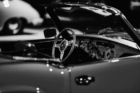 Triumph Spitfire. Retro car. Classic Car exhibition - Heydar Aliyev Center, Baku, Azerbaijan 26,04,2017のeditorial素材