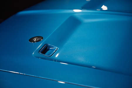 Dodge Charger 1970. muscle car from ca. American classic cars. Classic Car exhibition - Heydar Aliyev Center, Baku, Azerbaijan - 26,04,2017のeditorial素材