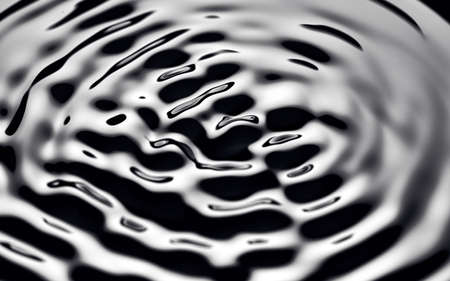 Movement of water - Abstract Black Background Liquid Texture. liquid abstraction.の写真素材