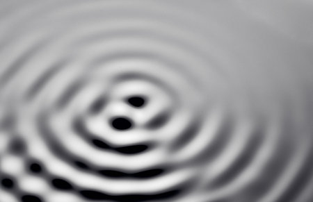 Movement of water - Abstract Black Background Liquid Texture. liquid abstraction.の写真素材