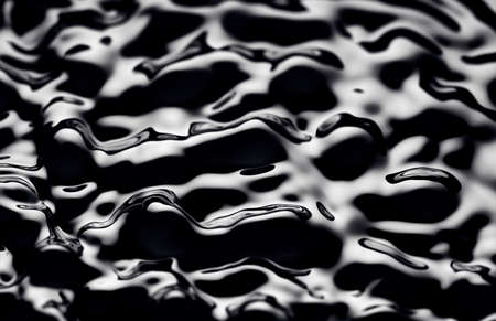 Movement of water - Abstract Black Background Liquid Texture. liquid abstraction.の写真素材
