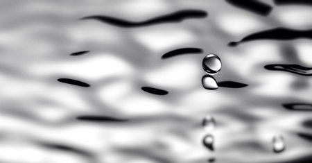 Movement of water - Abstract Black Background Liquid Texture. liquid abstraction.