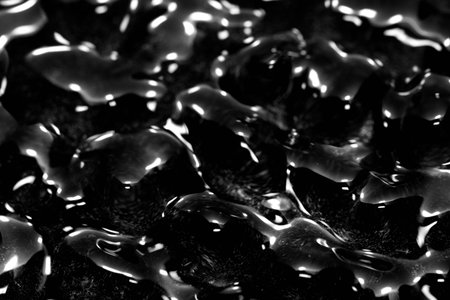 Abstract Black Background Liquid Texture.の写真素材