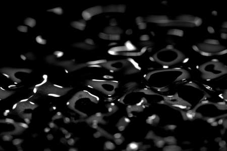 Abstract Black Background Liquid Texture.の写真素材