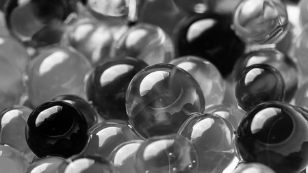 oloured ball, Background color of the hydrogel beads.