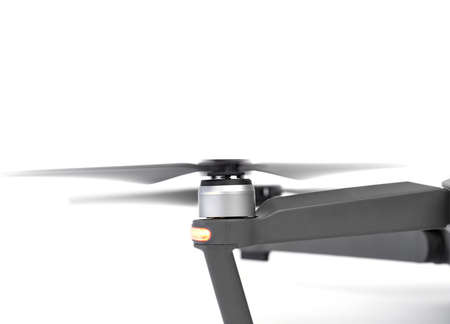 brushless motors. drone on white background.の写真素材