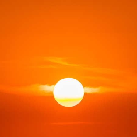 sunset, sun disk. the view of the sunsetの写真素材