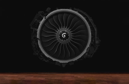 Empty white wall and wooden oak floor. place for pictures.の写真素材