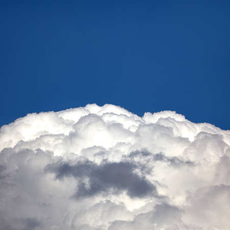 Blue sky with Big cloud. view of the skyの写真素材