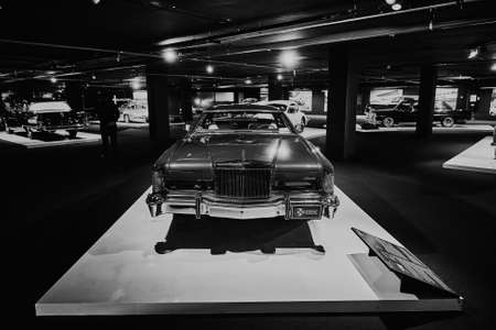 Lincoln Continental Mark IV, An American classic. Classic Car exhibition - Heydar Aliyev Center, Baku, Azerbaijan - 26,04,2017のeditorial素材