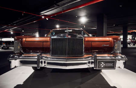 Lincoln Continental Mark IV, An American classic. Classic Car exhibition - Heydar Aliyev Center, Baku, Azerbaijan - 26,04,2017のeditorial素材