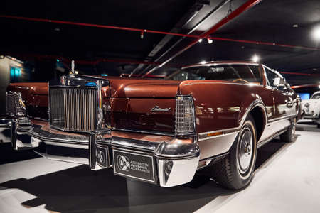 Lincoln Continental Mark IV, An American classic. Classic Car exhibition - Heydar Aliyev Center, Baku, Azerbaijan - 26,04,2017のeditorial素材