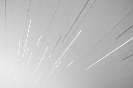 Interior, abstract ceiling. Heydar Aliyev Center. designed by Zaha Hadid. Center houses a conference hall, gallery and museum. Baku, Azerbaijan, 27.04.2017のeditorial素材