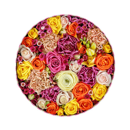 flowers in a gift box