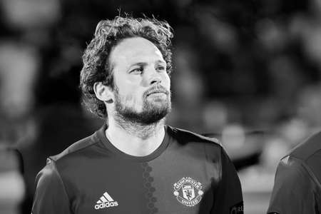 Juan Mata (Attacking midfielder) in match 1 8 finals of the Europa League between FC Rostov and Manchester United, 09 March 2017 in Rostov-on-Don, Russia.のeditorial素材