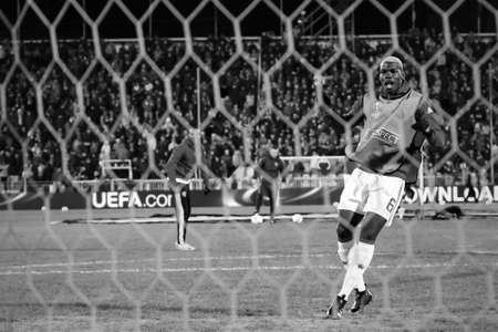 Paul Pogba in training before the match 1 \ 8 finals of the Europa League between FC Rostov and Manchester United, 08 March 2017 in Rostov-on-Don, Russia.のeditorial素材