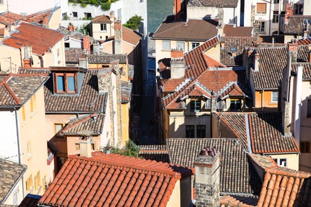 Lyon, rooftopsの写真素材