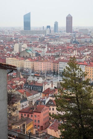 Lyon city viewsの写真素材