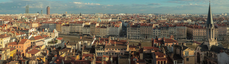Lyon city viewsの写真素材