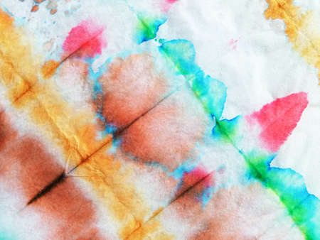 Aquarelle Print. Multi-Colored Print. Active Peel. Modern Ink. Fresh Bright Abstract. Active Multicolor Poster. Aquarelle Grunge.の写真素材