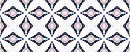 White and Blue Seamless Material. Endless Geometrical Backdrop. Ultramarine Abstract Paper. Abstract...